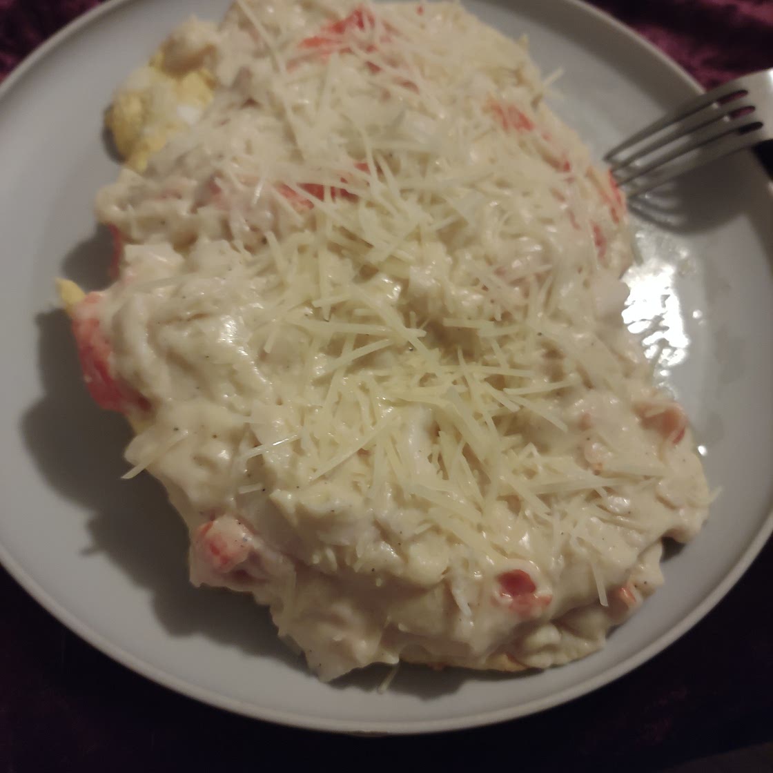 Crab omelet