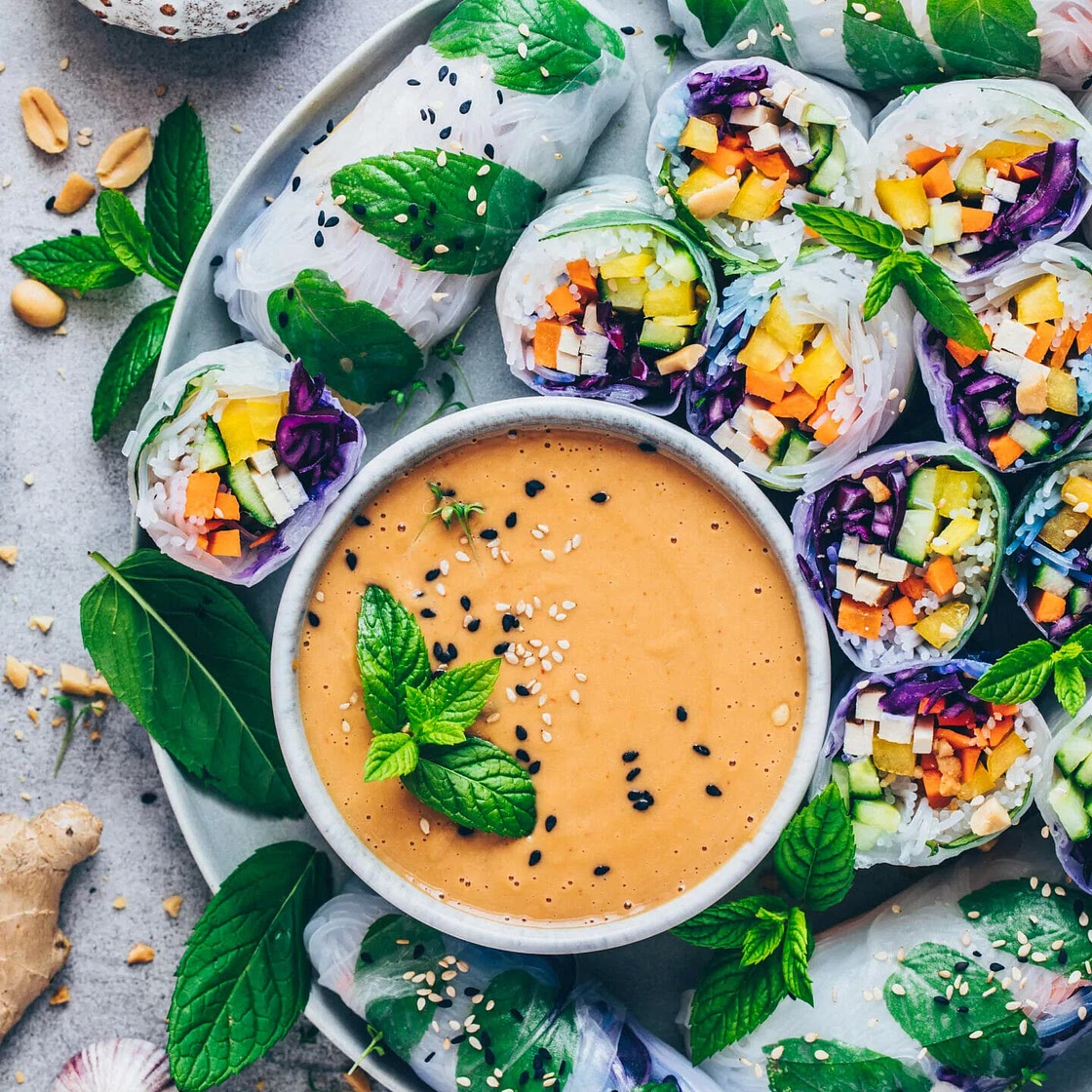 Erdnussdip für Sommerrollen