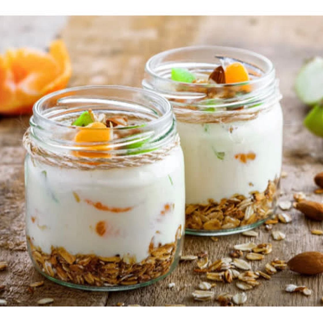 Yogurt parfait with pistachio & coconut