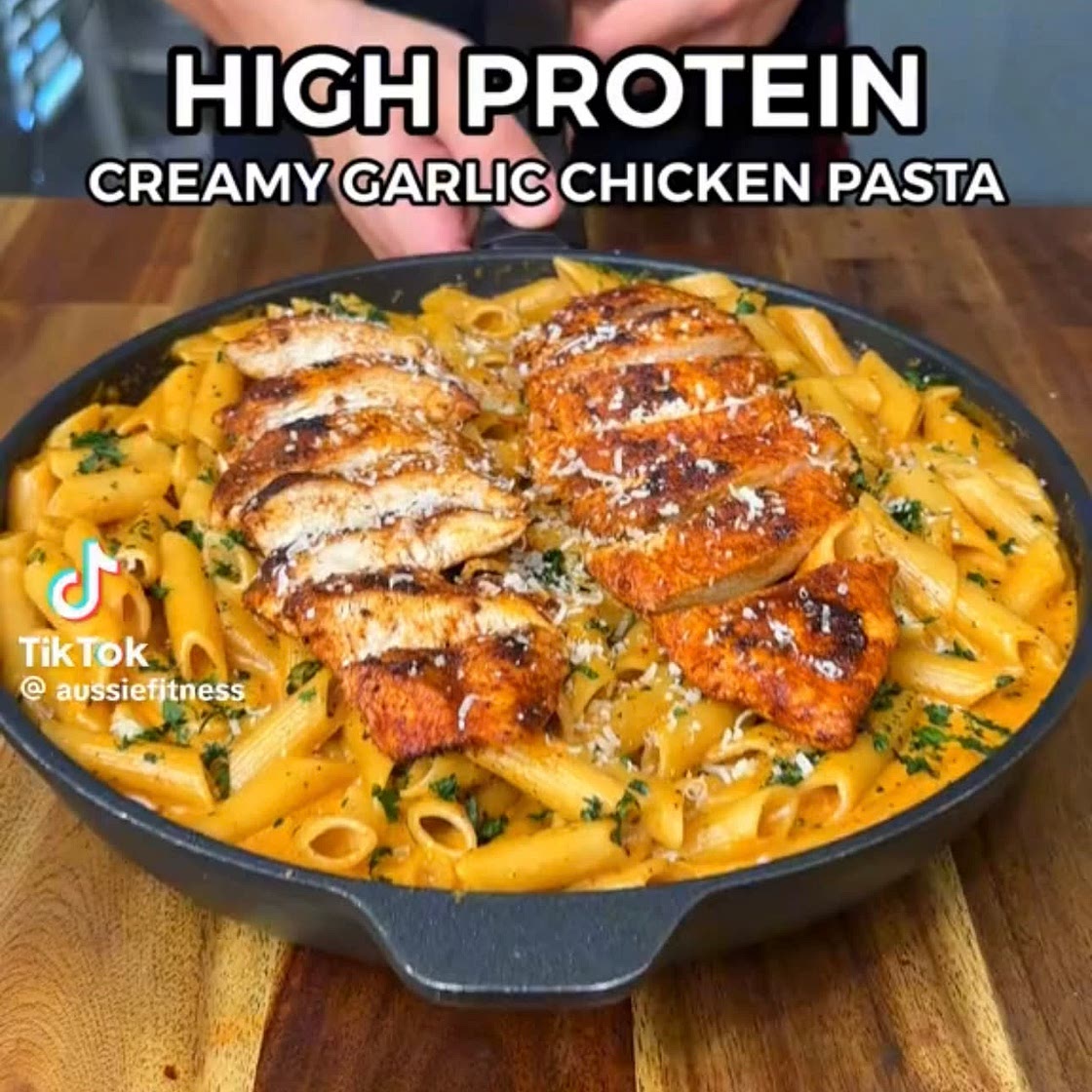 Creamy Garlic Chicken Pasta