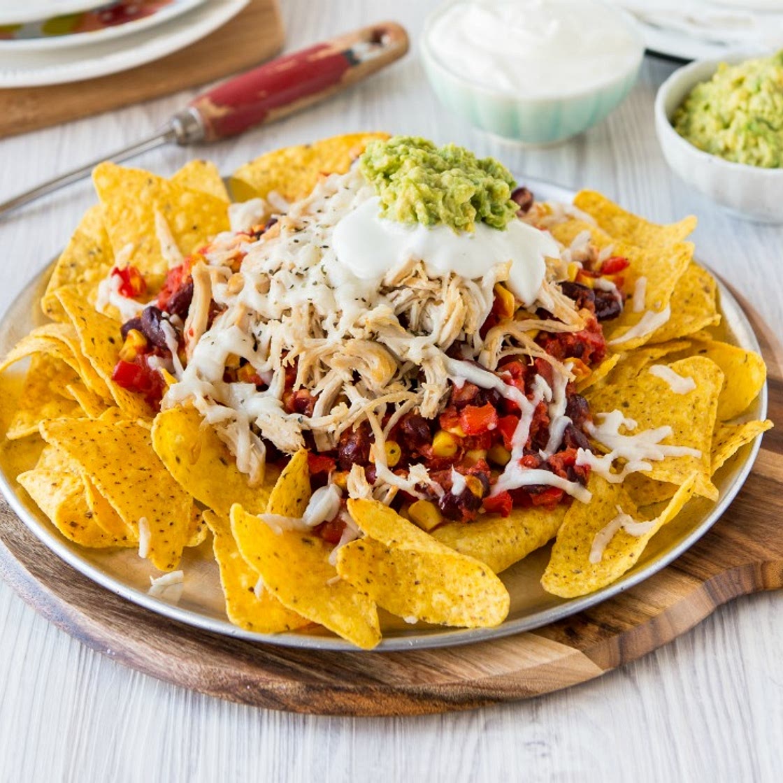 Easy Chicken Nachos