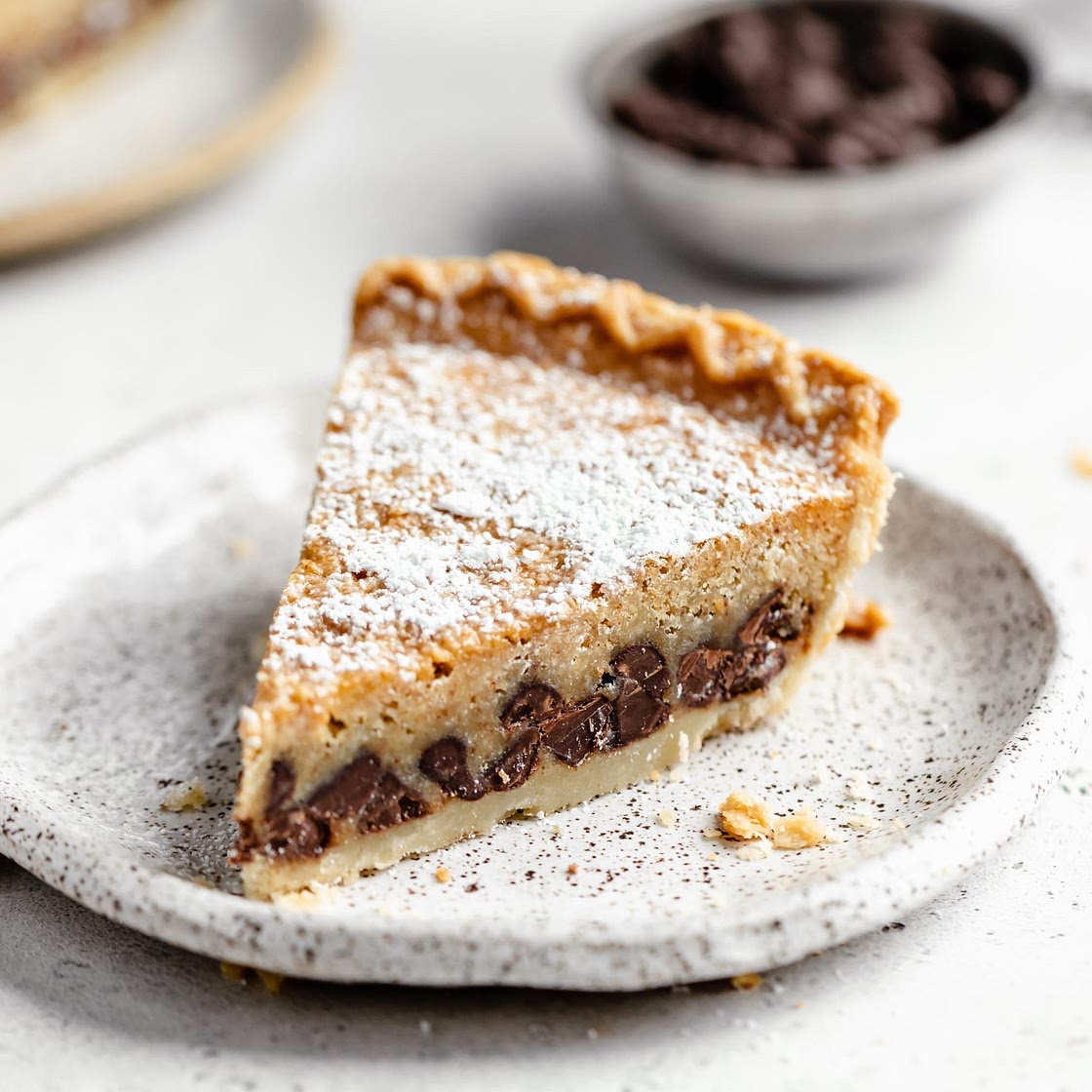 Chocolate chip cookie pie 