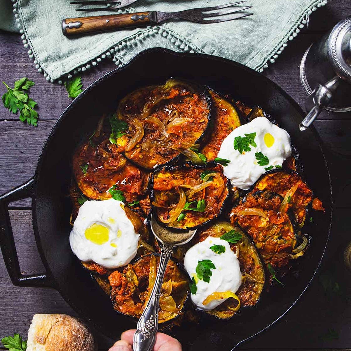 Afghan Roasted Eggplant (Borani Banjan)