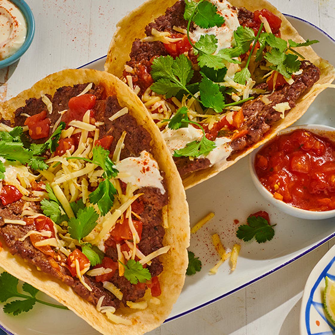 Taco burger