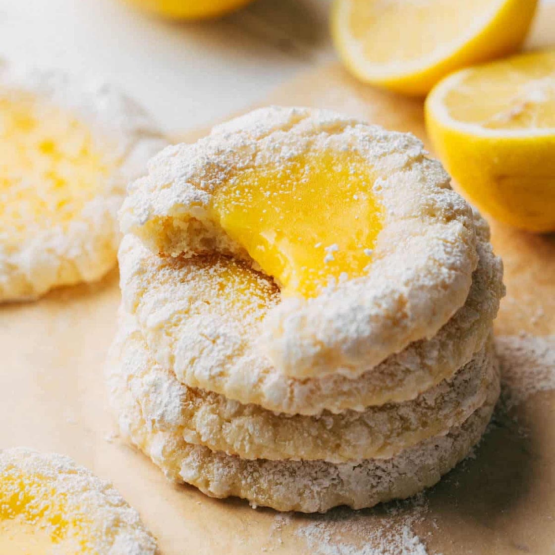 Lemon bar butter cookies