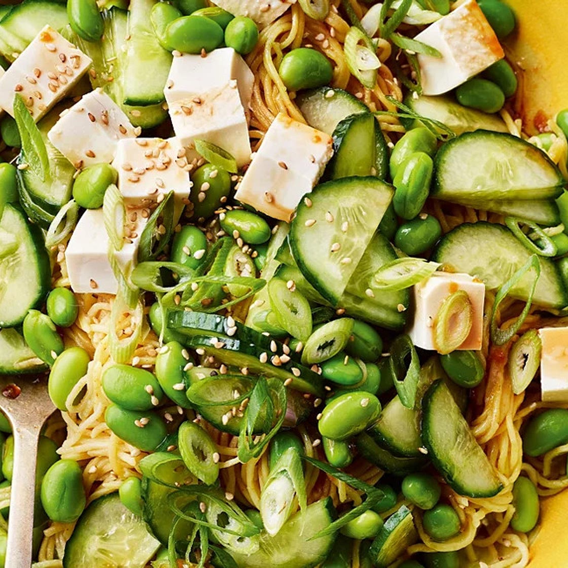 Edamame & Tofu Noodle Salad