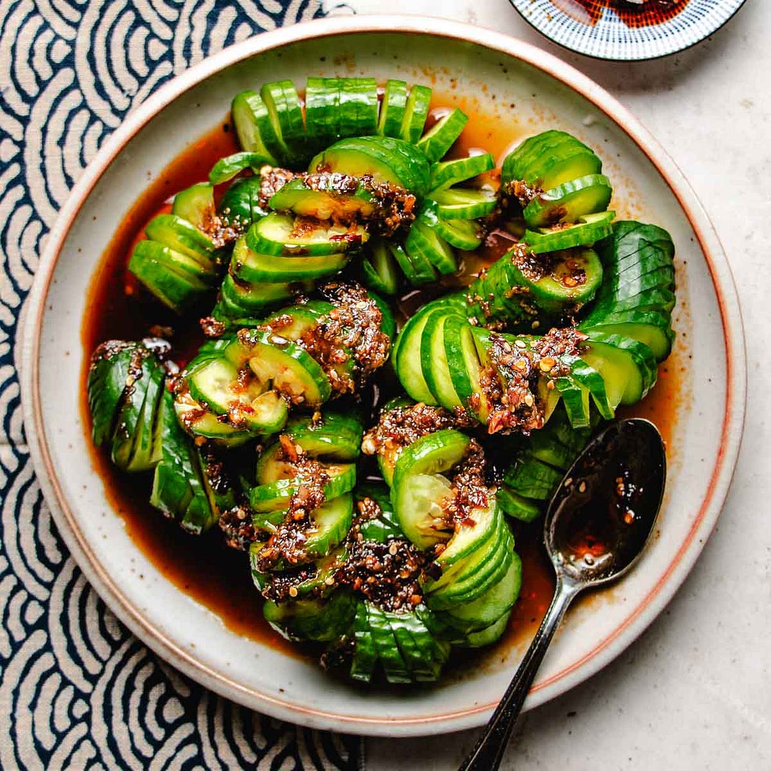 Spicy cucumber salad recipe