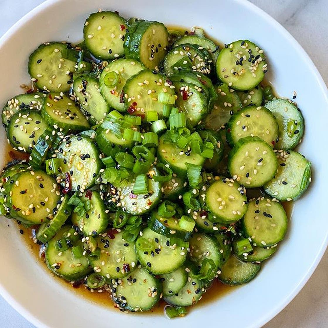 Cucumber salads continue to be the craze and there’s no better w