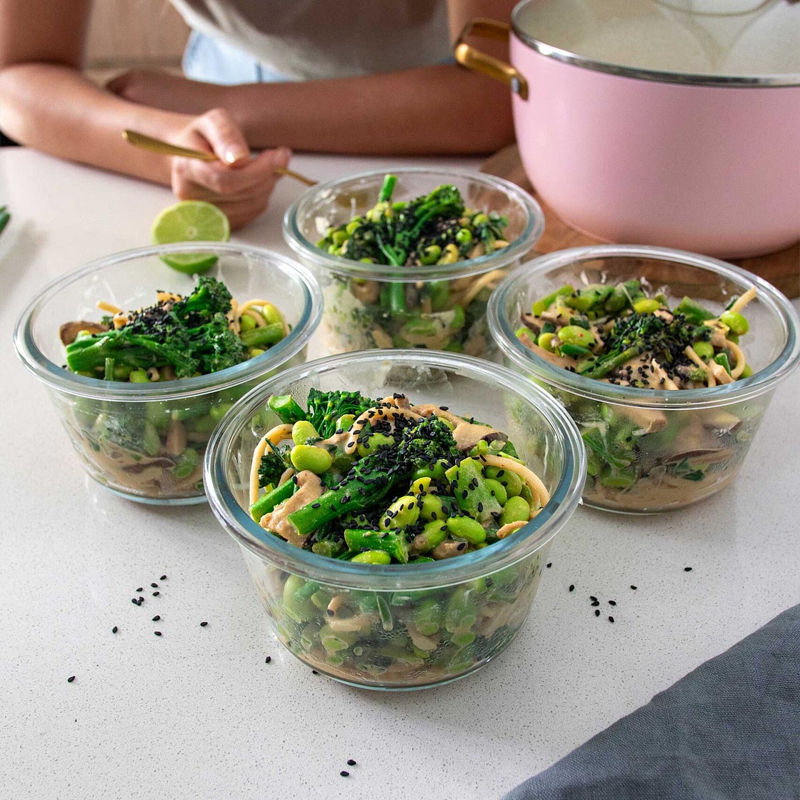 High-Protein Udon Noodle Meal-Prep