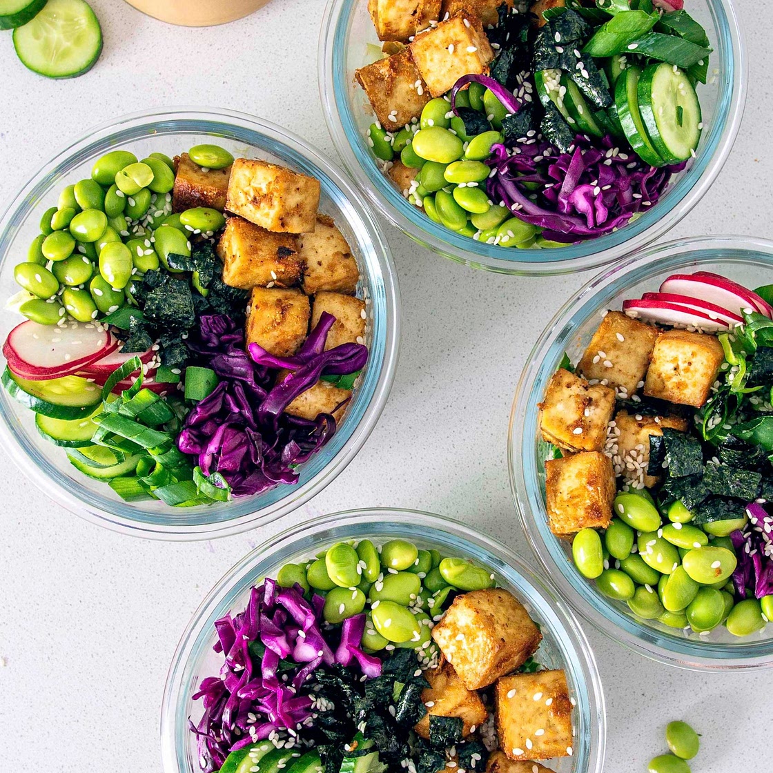 Tofu Poke Bowl Meal-Prep