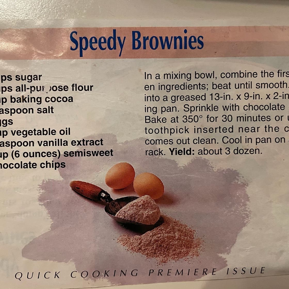 Speedy Brownies