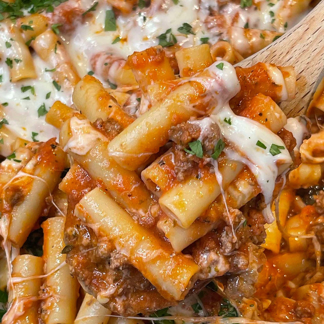 5 ingredient Baked Ziti