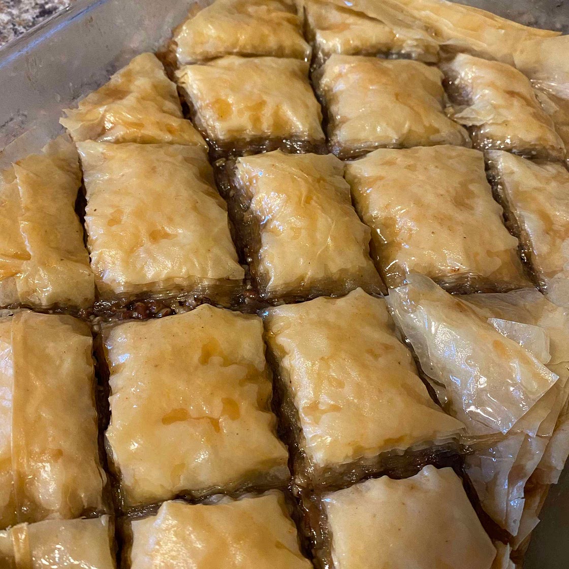 Chocolate baklava