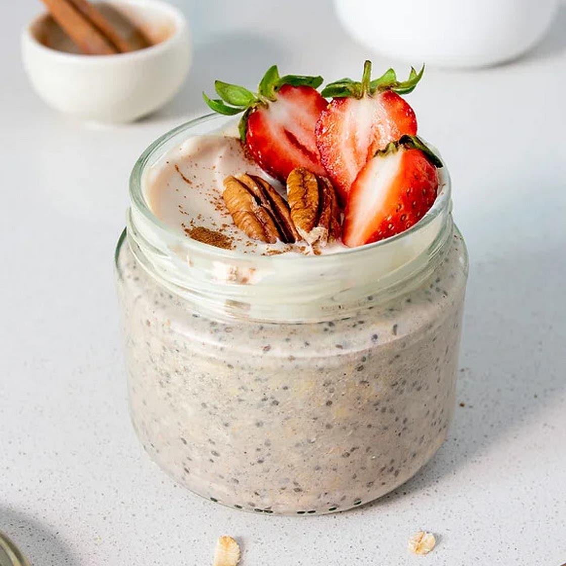 Christmas Gingerbread Overnight Oats