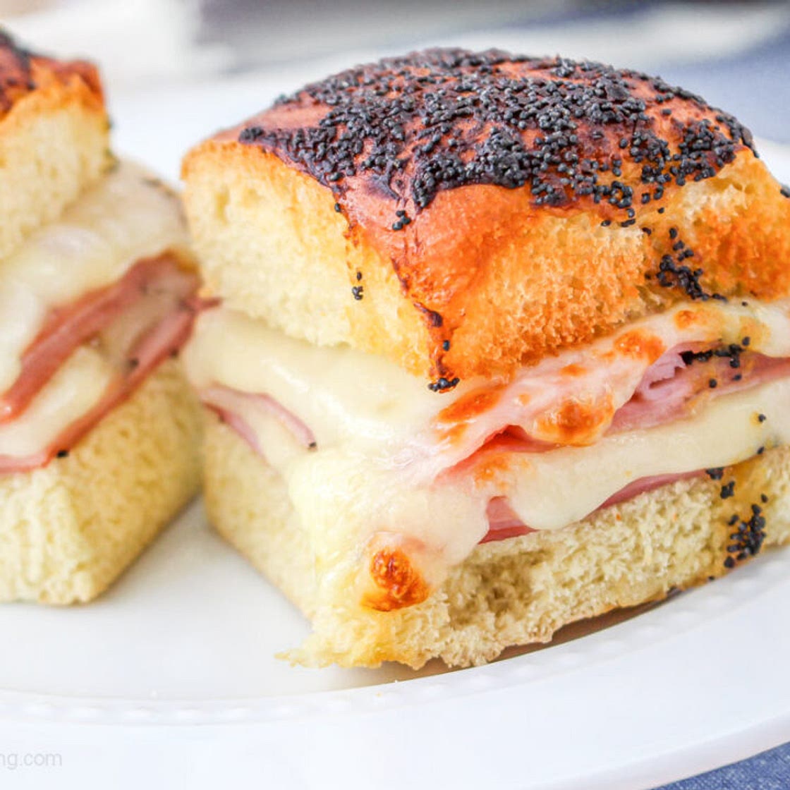 Air Fryer Ham and Cheese Sliders