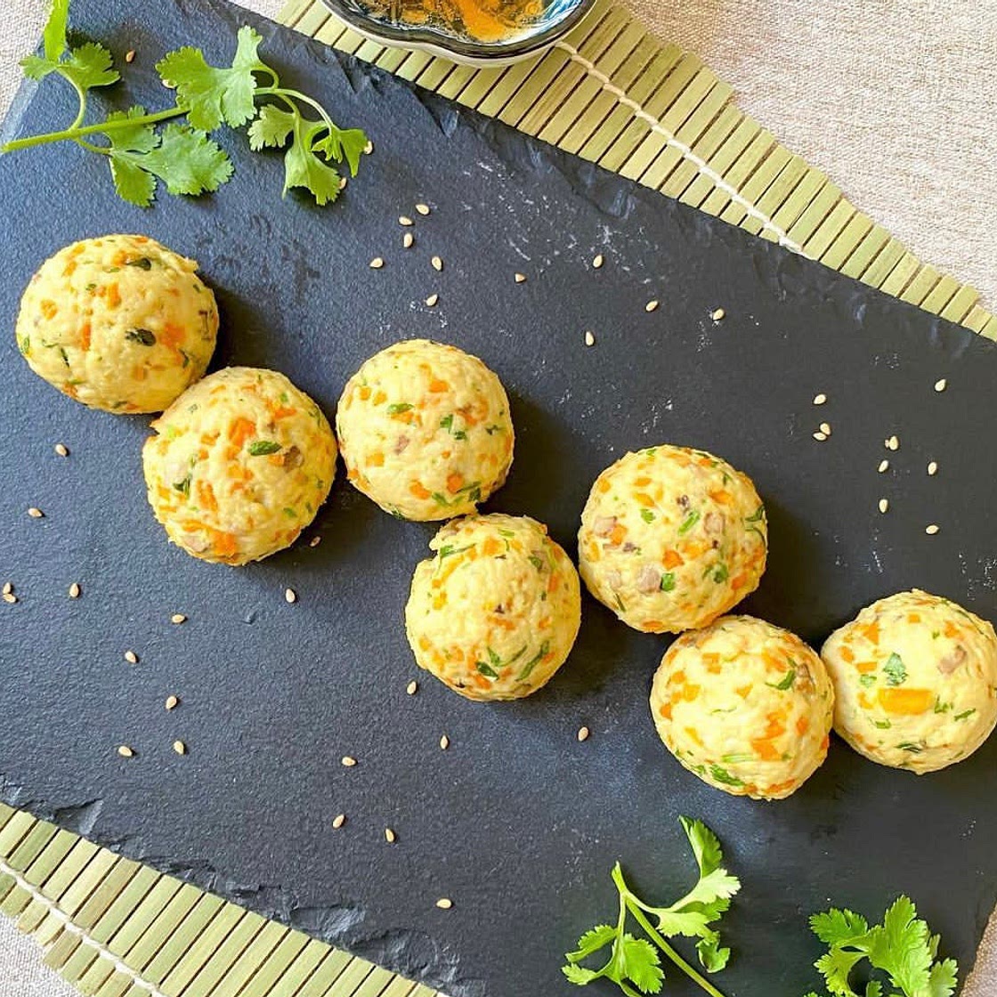 Tofu balls in sweet & sour sauce Vegan pure diet