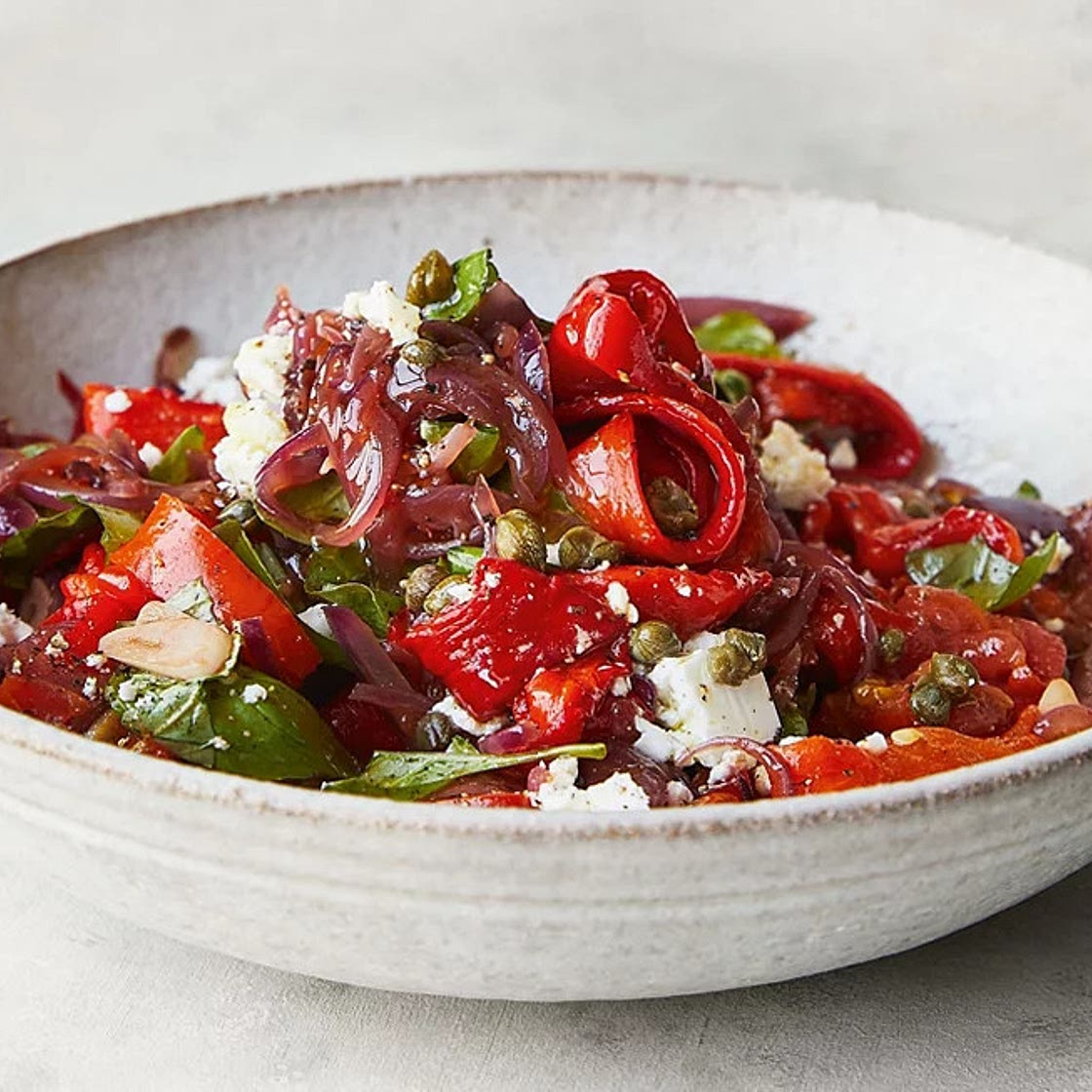 Peperonata with Capers & Feta