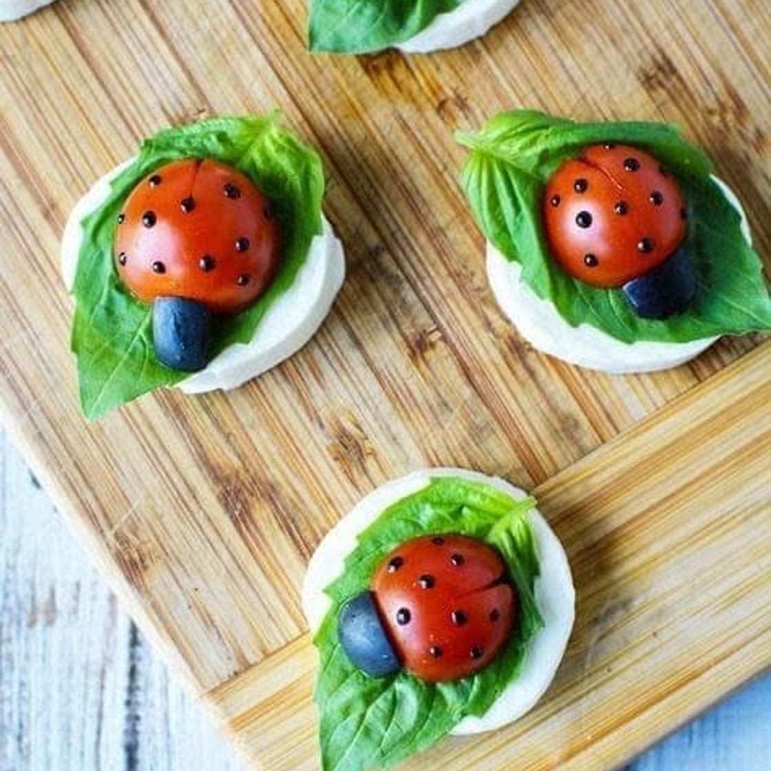 Ladybug Caprese Appetizer