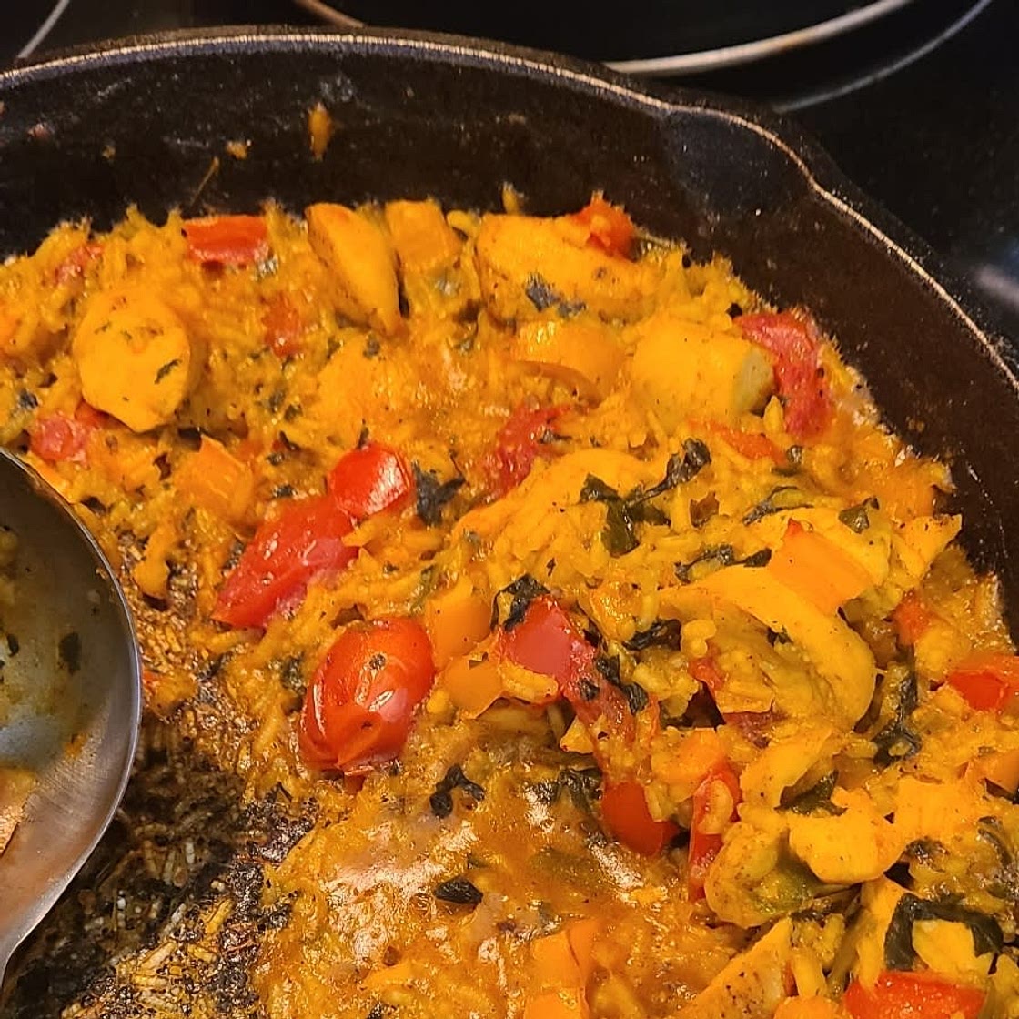 One Pot Low FODMAP Chicken and Rice