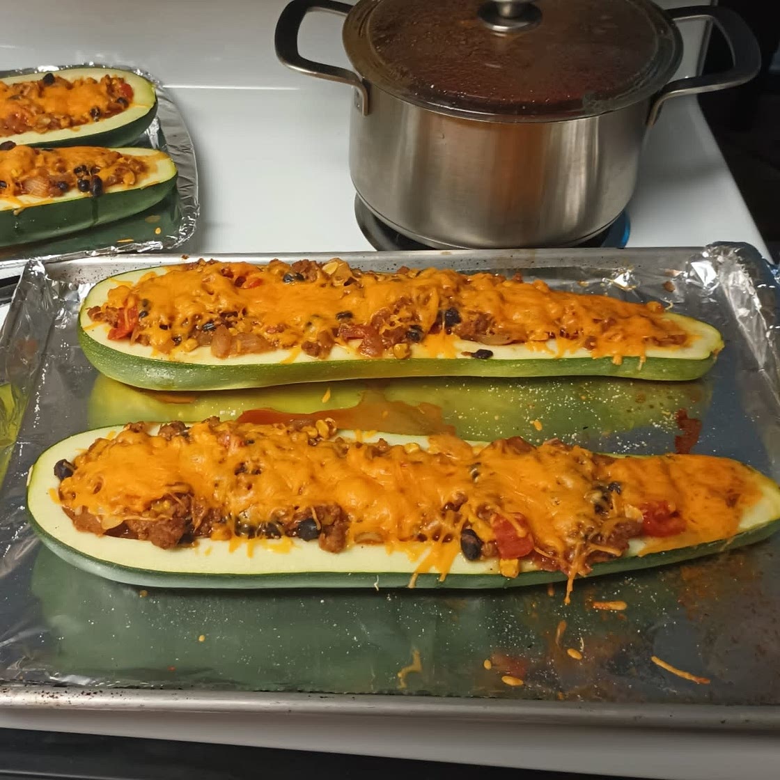 Burrito Zucchini Boats