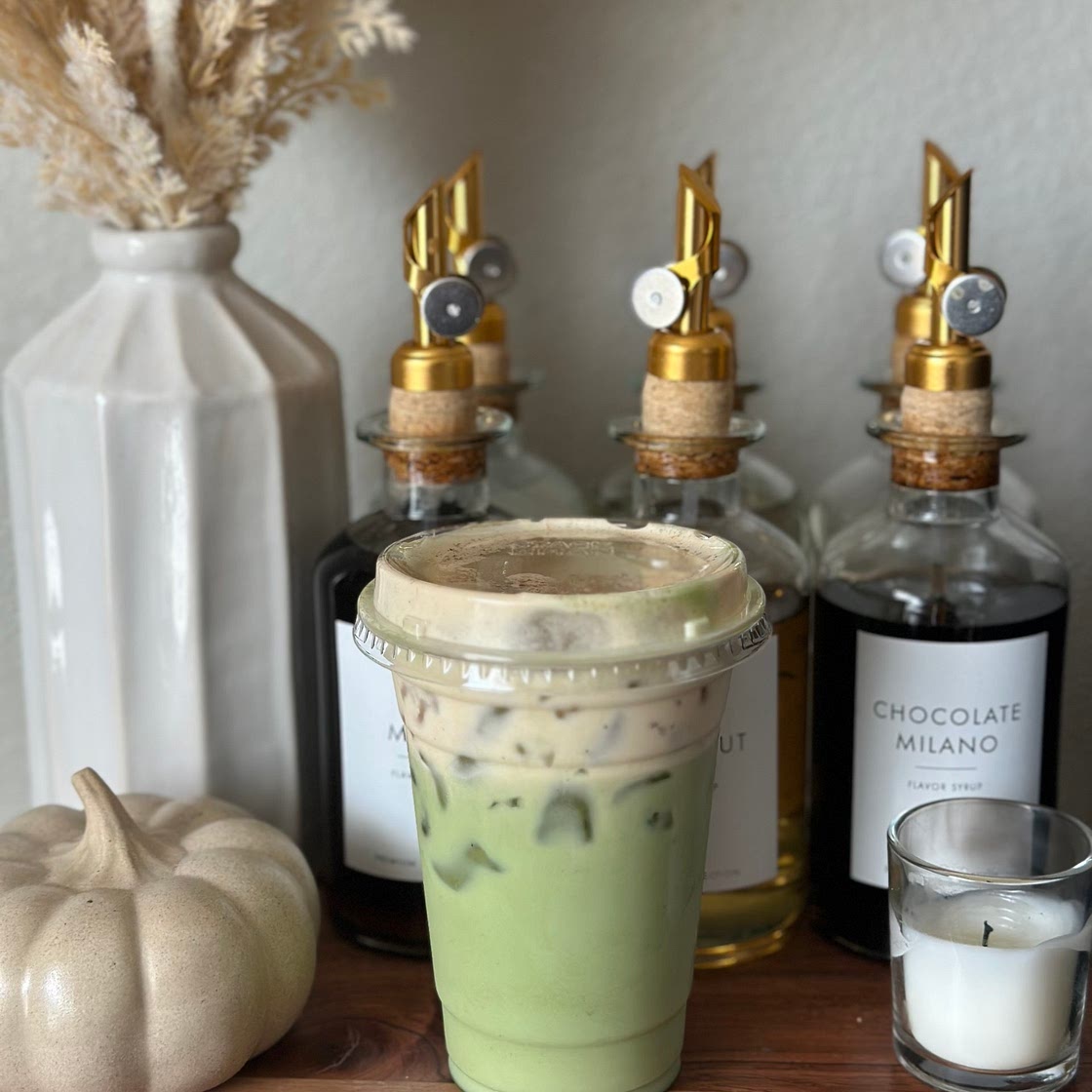 Pumpkin Pie Matcha Latte