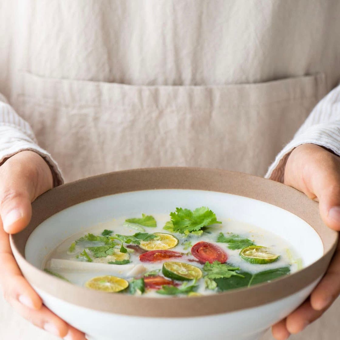 Tom Yum mushrooms soup vegan