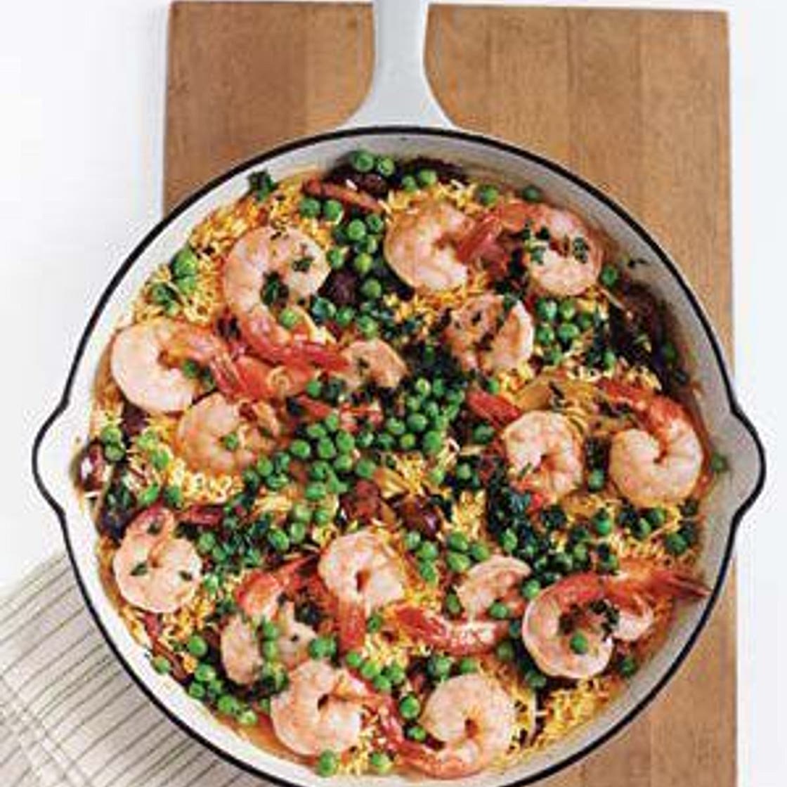 Shrimp and Sausage With Saffron Rice