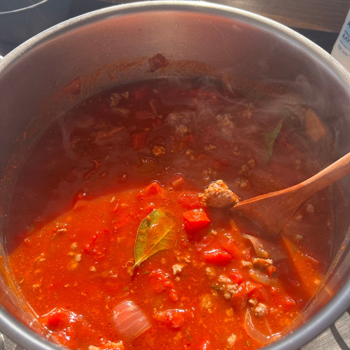 “Red” Sauce with Beef