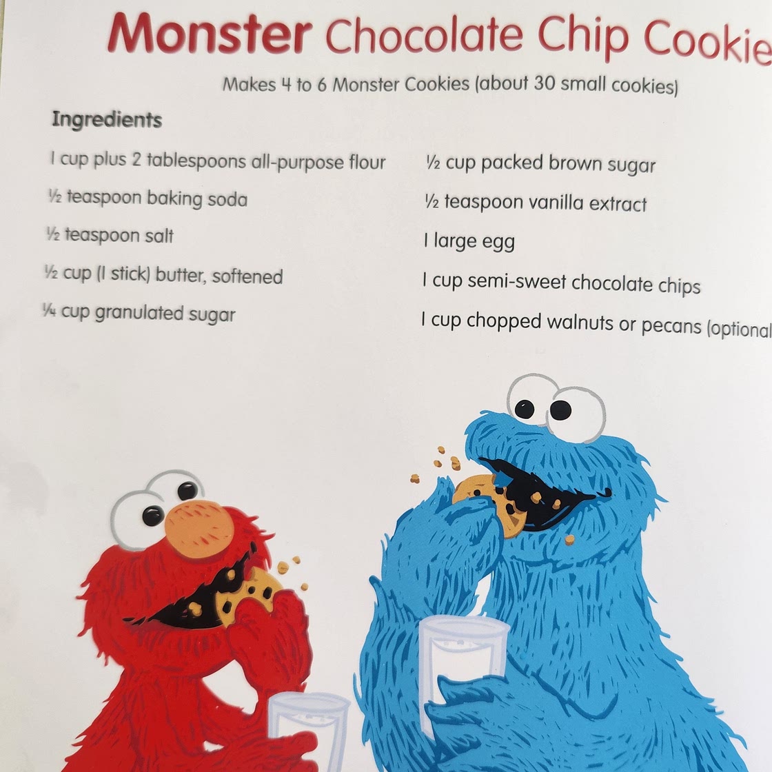 Monster Chocolate Chip Cookie