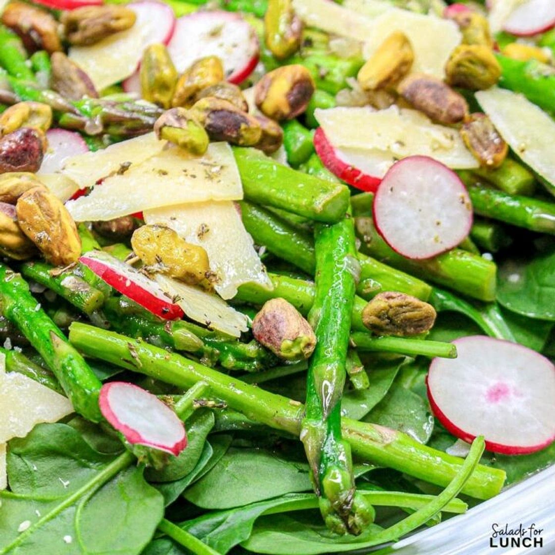 Spring Green Salad with Asparagus and Radishes Recipe