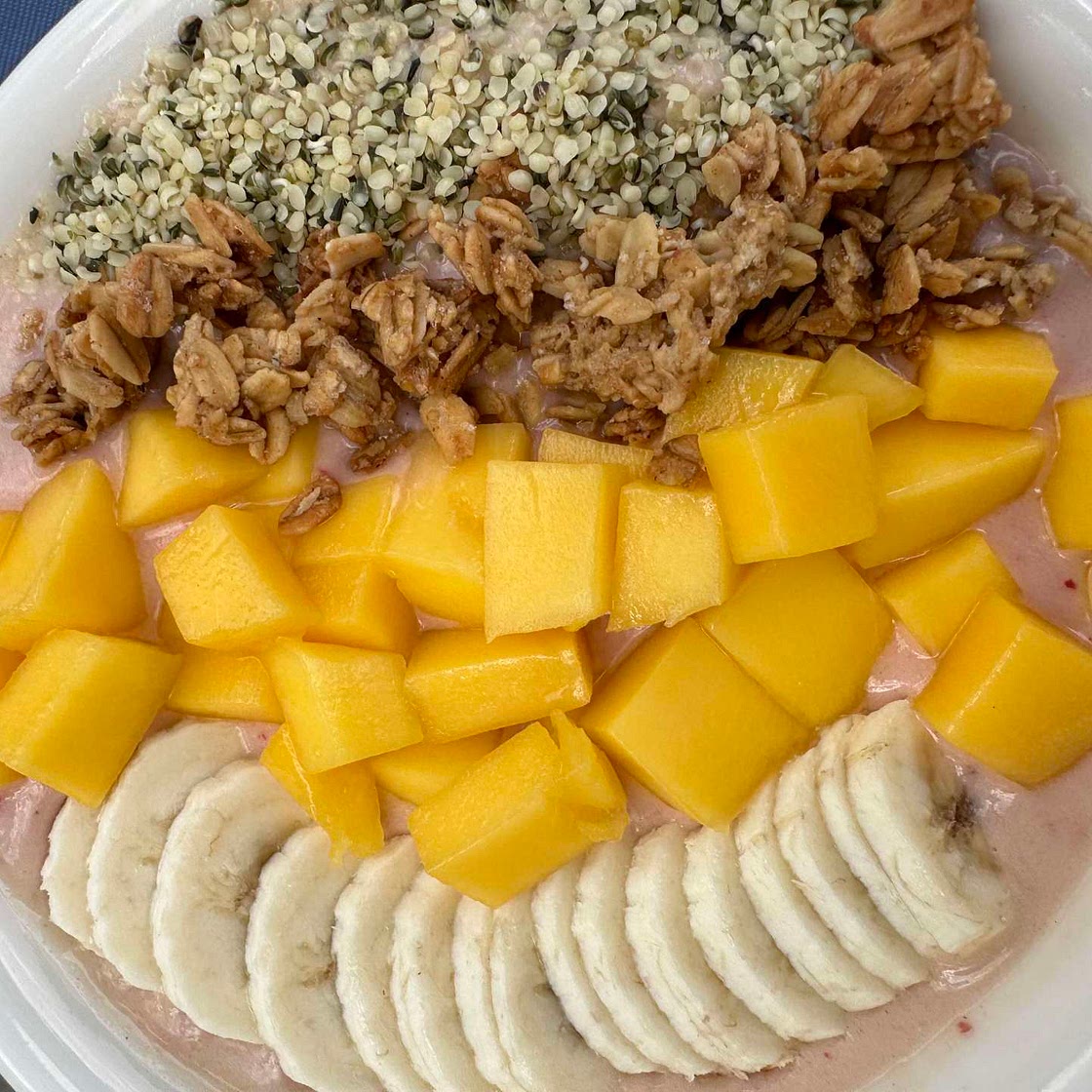 Creamy Pineapple Banana Smoothie Bowl
