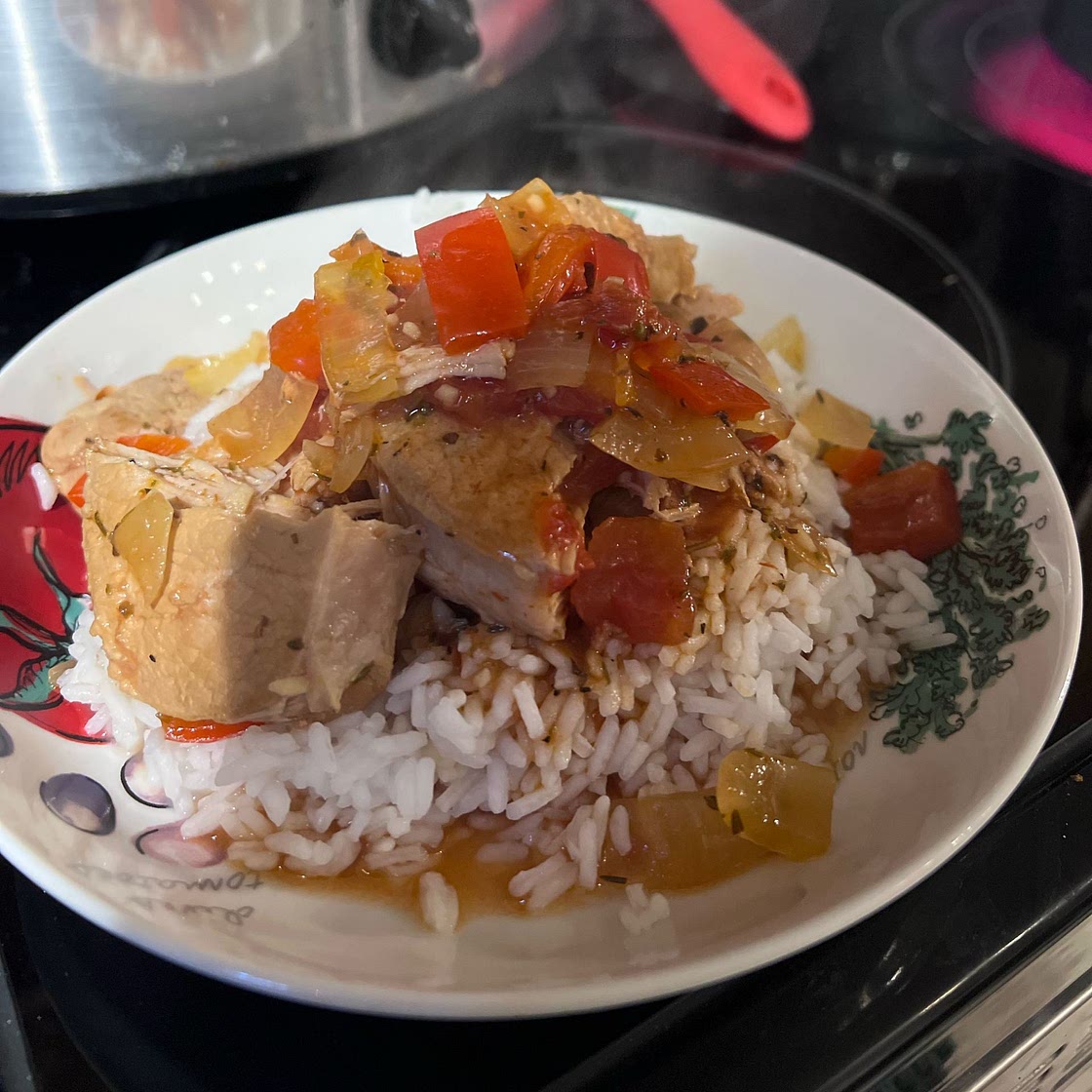 Slow Cooker Pork Chop Cacciatore