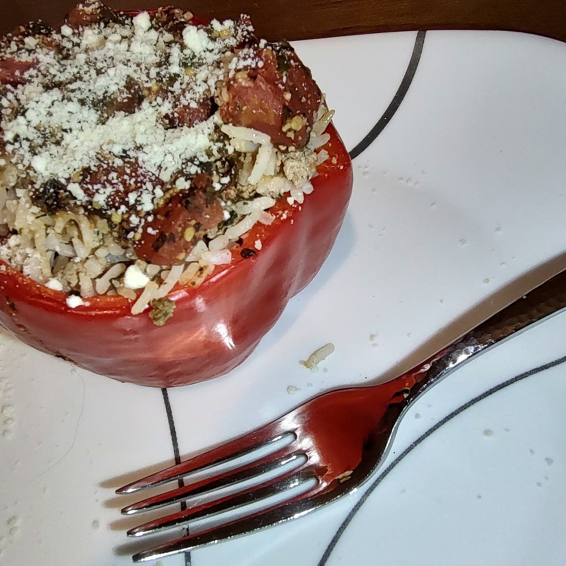 Stuffed Red Bell Peppers