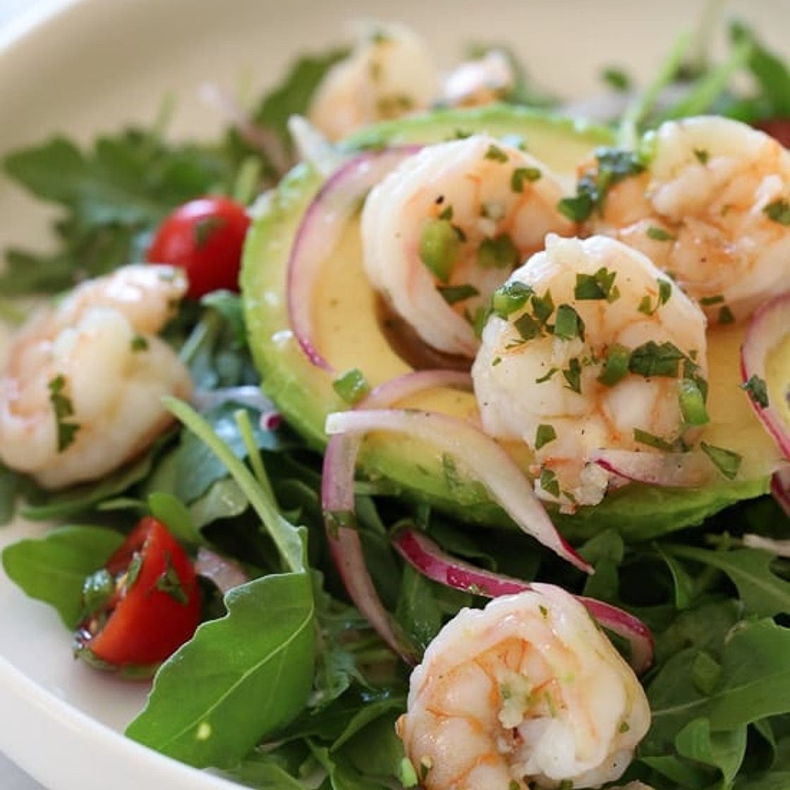 Shrimp Ceviche Stuffed Avocado