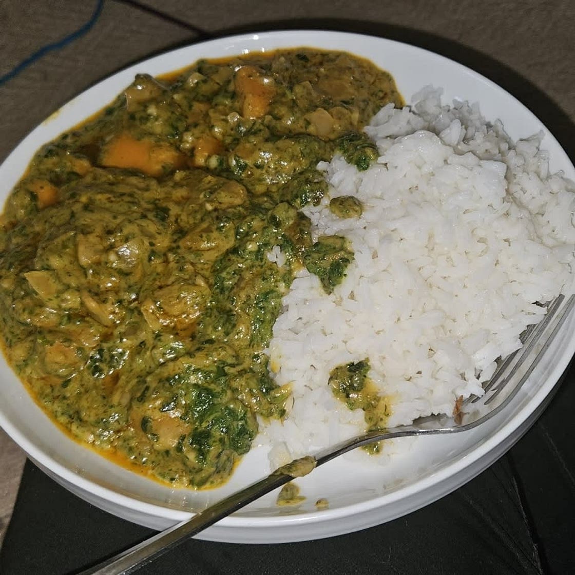 Satay sweet potato curry