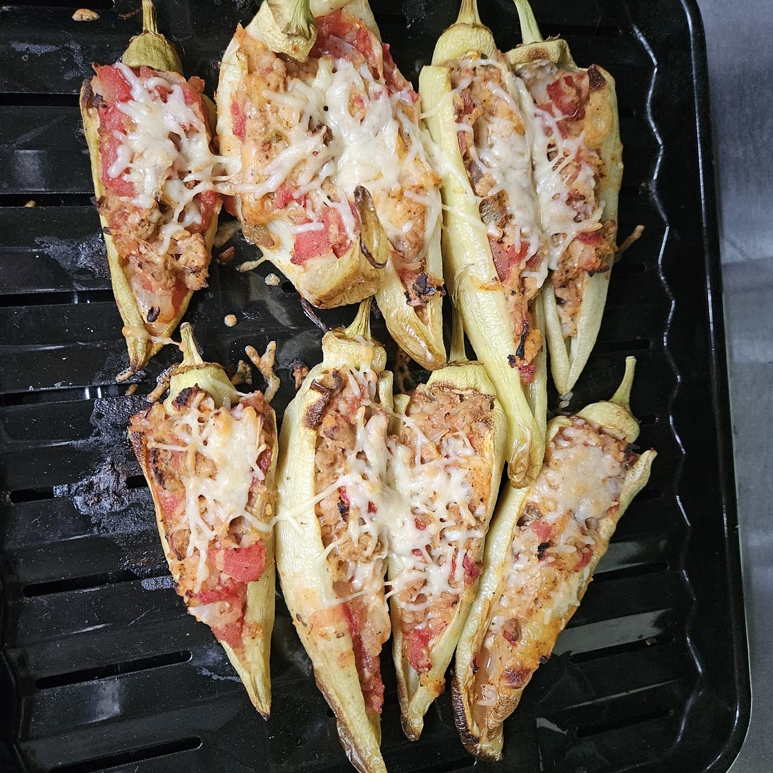 Stuffed banana peppers