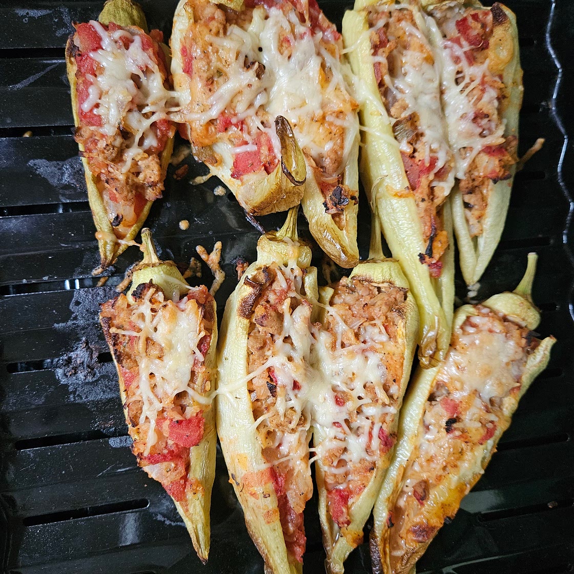 Stuffed banana peppers
