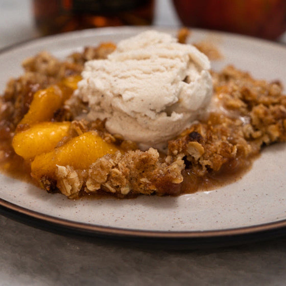 Bourbon Peach Crisp