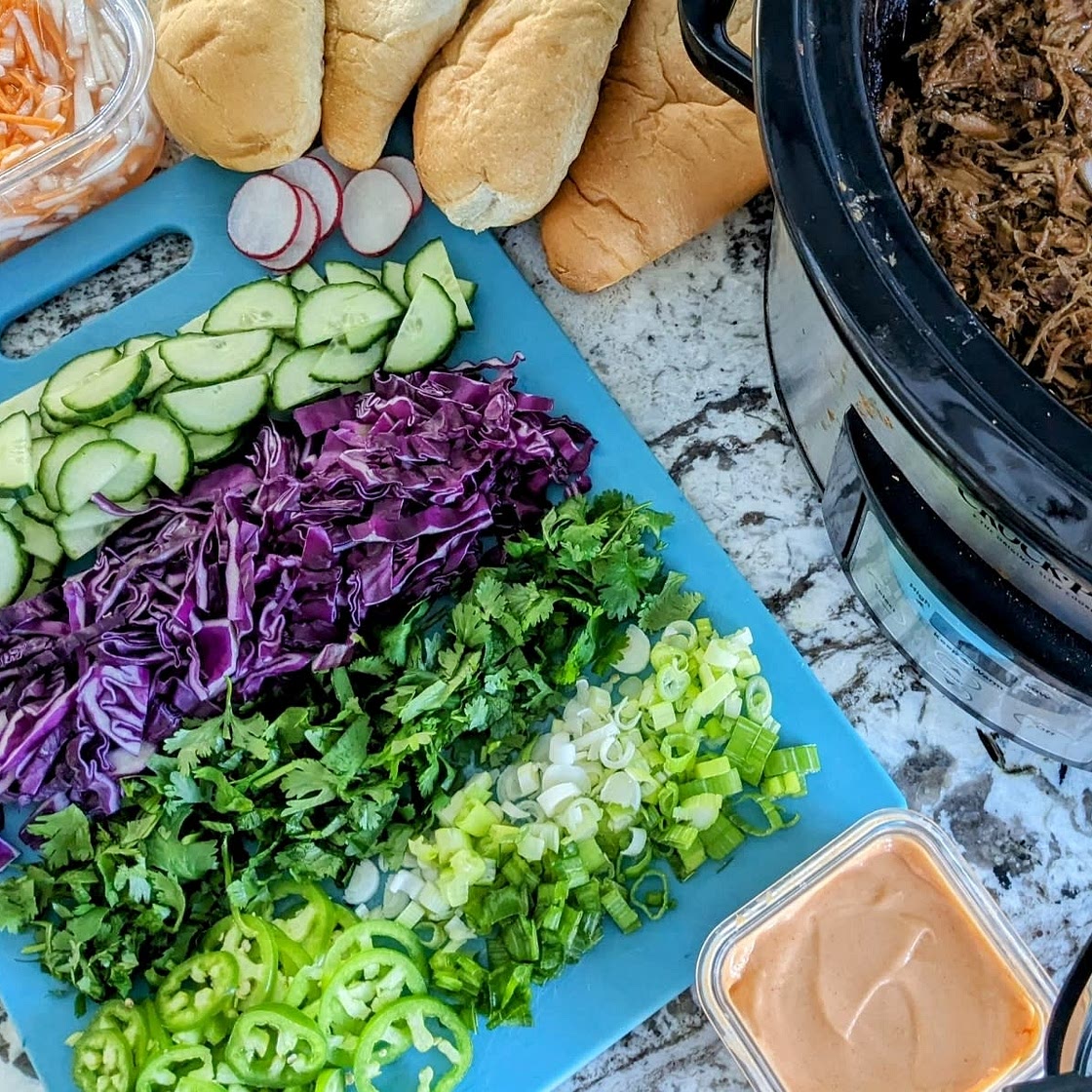 Slow-Cooker Banh Mi Rice Bowls