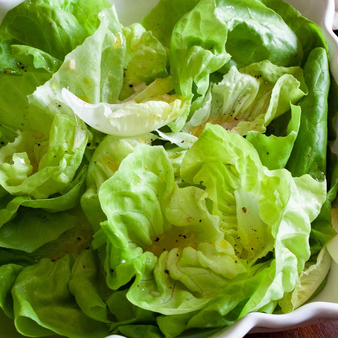 Butter Lettuce Salad with Shallots Vinaigrette