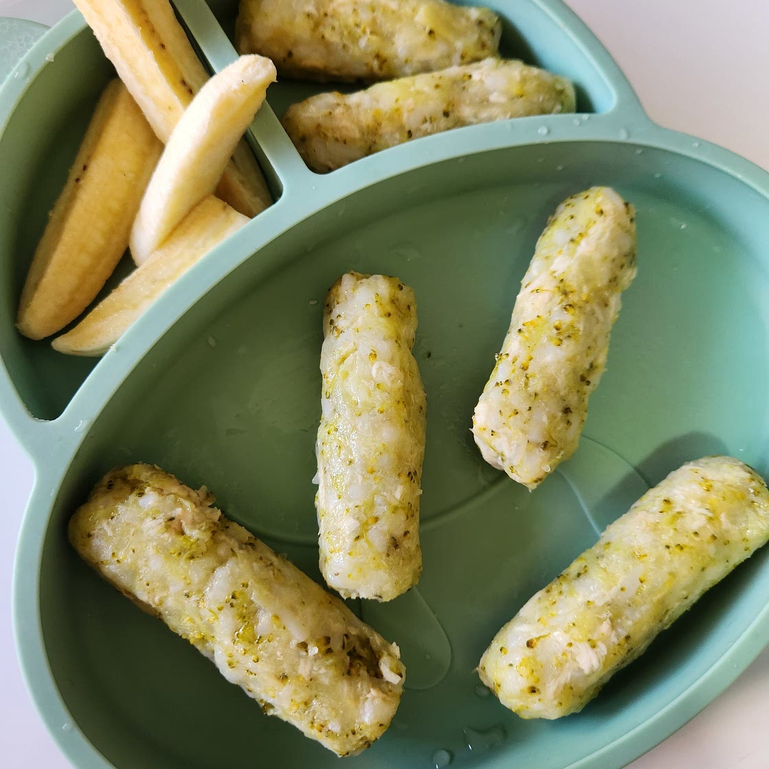 Barritas de verduras, pollo y arroz