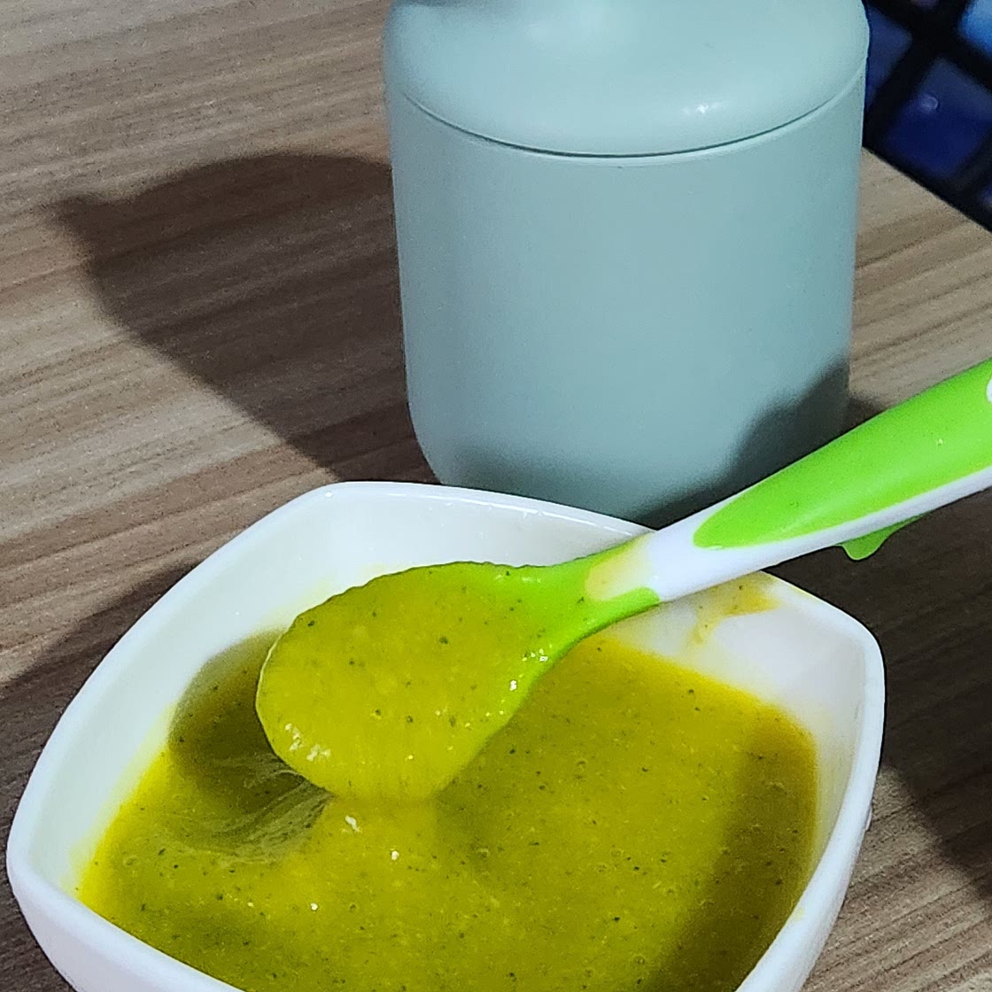Puré de zapallo con brocoli