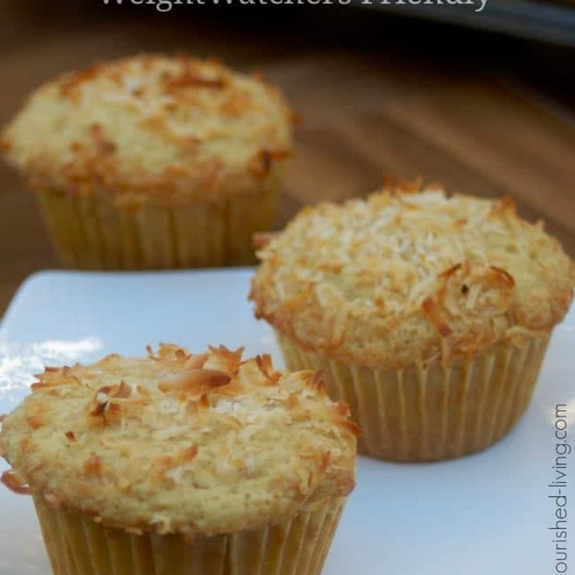 One Bowl Coconut Muffins Made Lighter