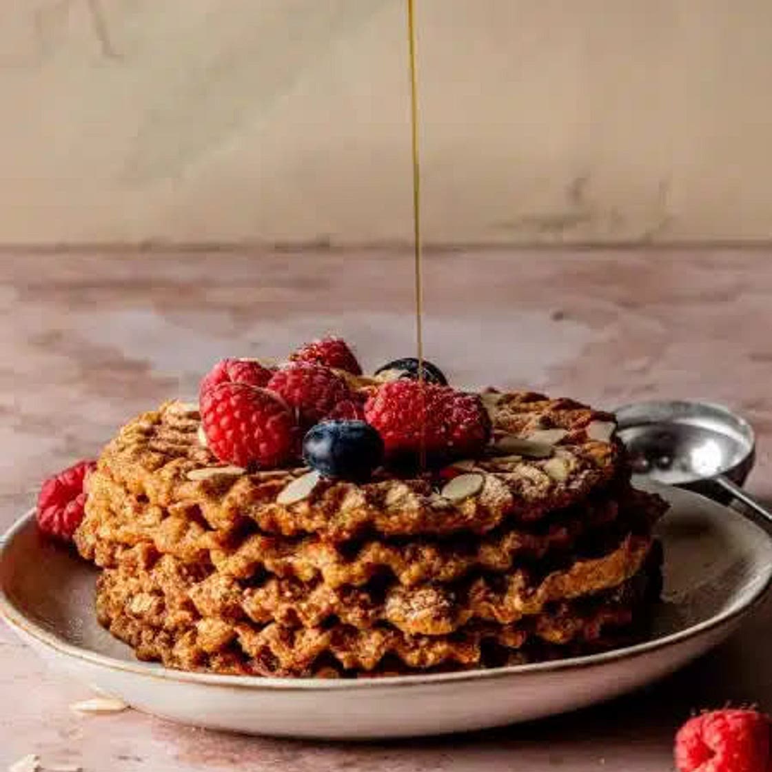 Banaan havermout wafels