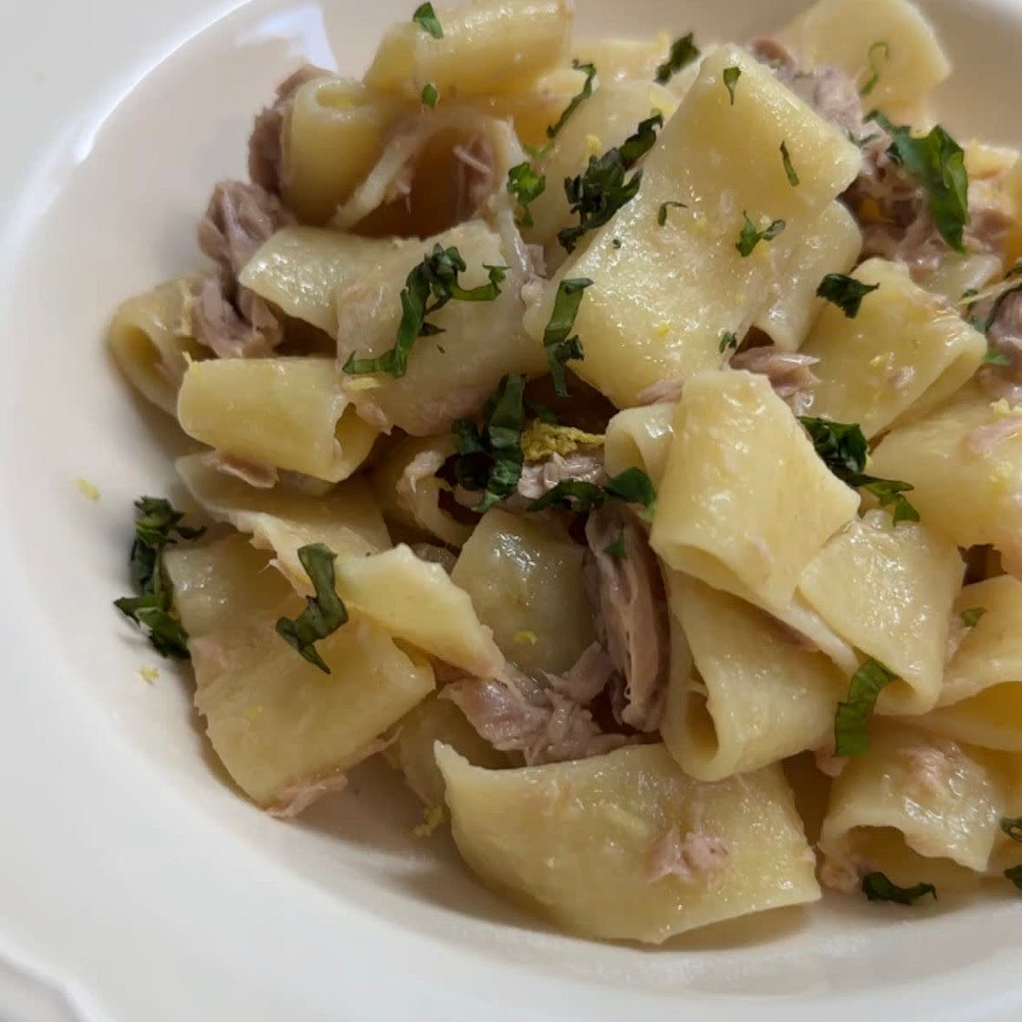 Lemon Tuna Pasta 🍋🐟