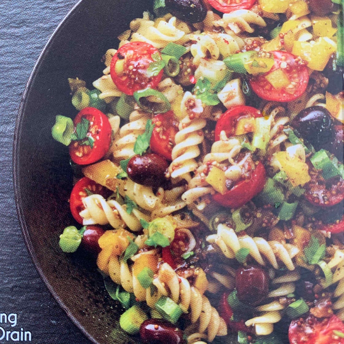 Spring onion pasta salad