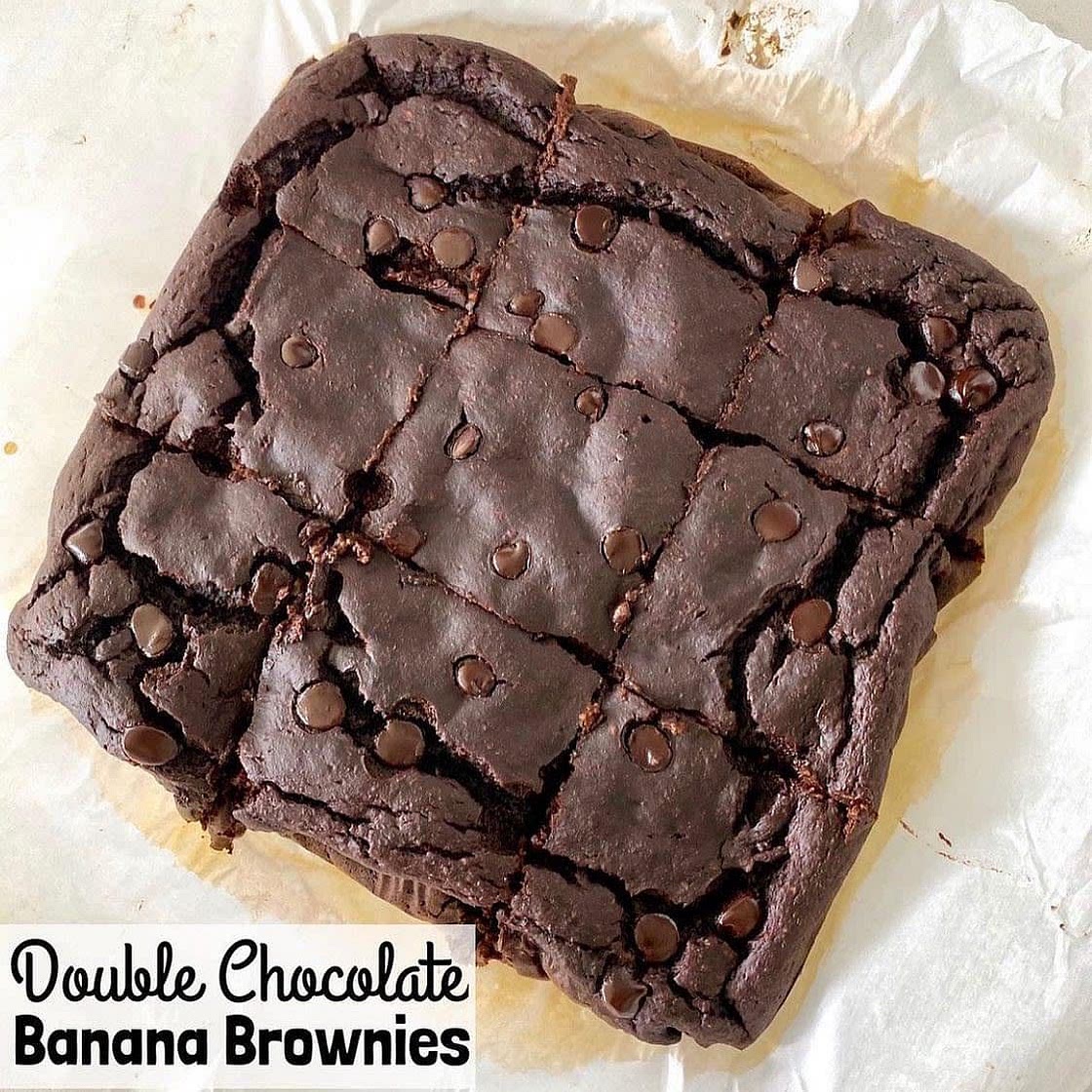 Double Chocolate Banana Brownies