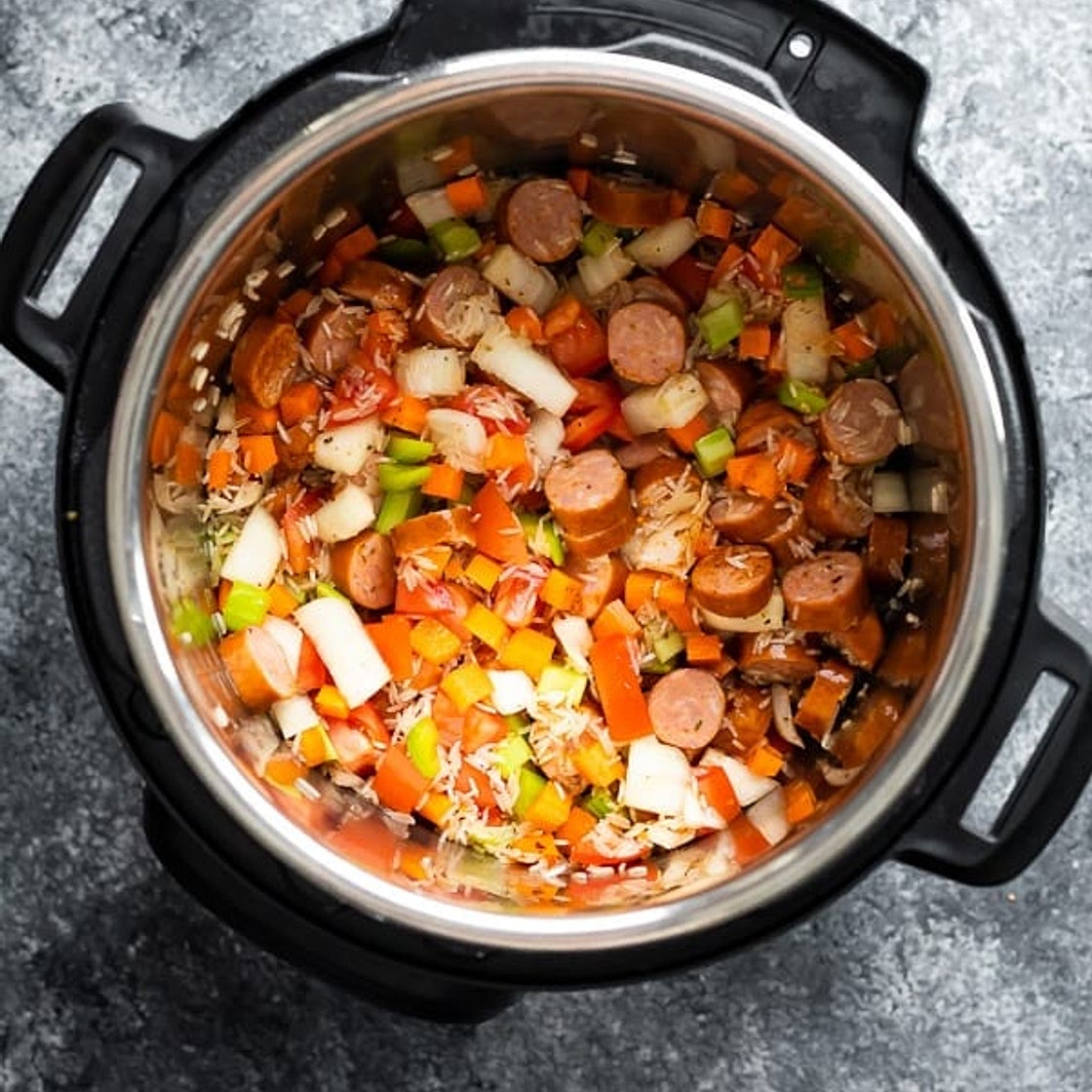 Instant Pot Cajun Rice and Sausage - Sweet Peas and Saffron