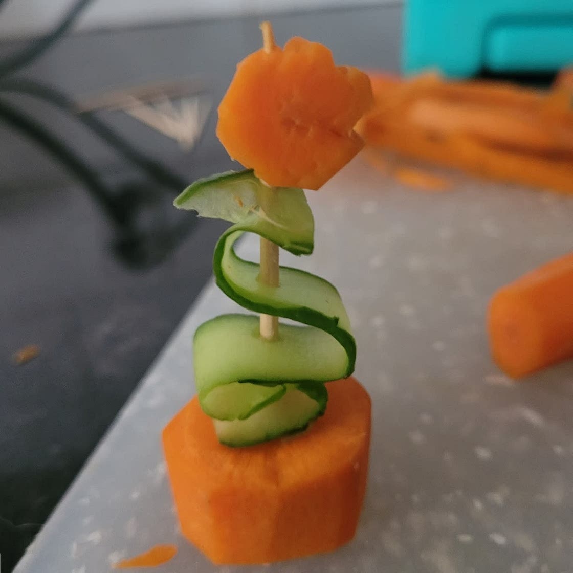 Easy Cucumber Christmas Trees