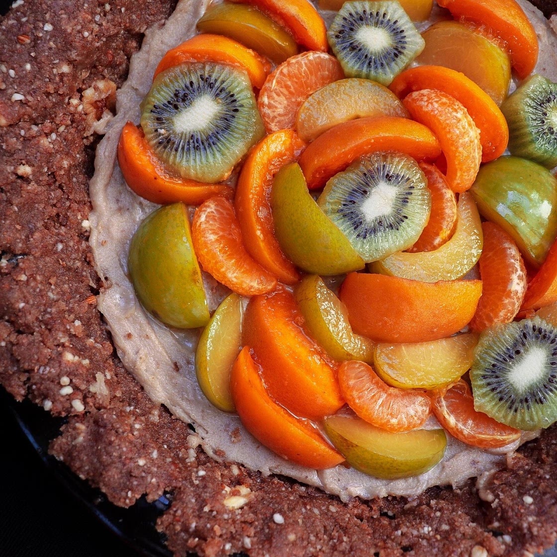 No Bake Fruit Tart (dairy free)